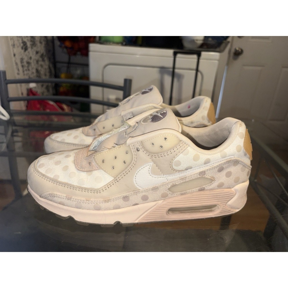 Men's Nike Airmax 90 NRG Shimmer Polka Dot Beige Size 9 No Box